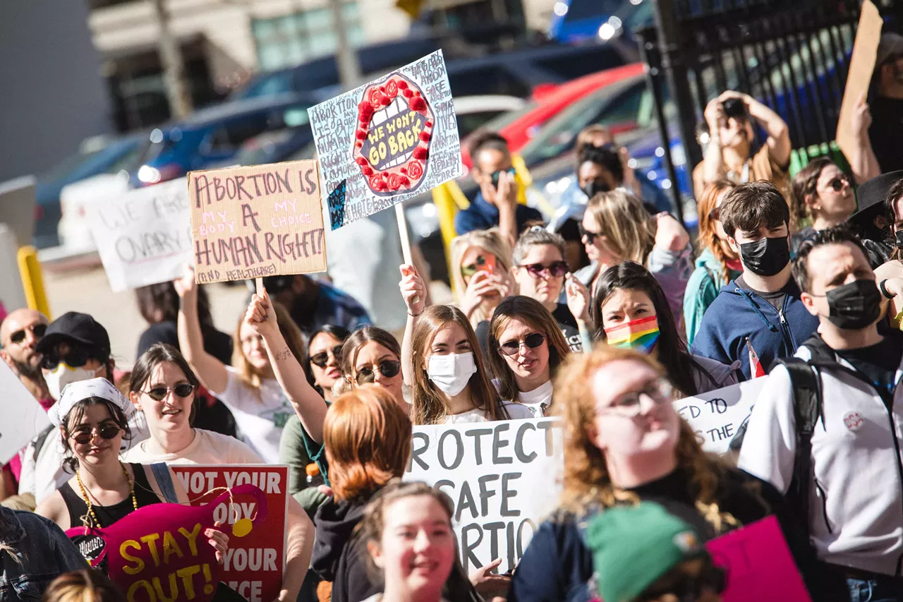Image: Everyone we saw marching for reproductive rights in Detroit on Saturday
