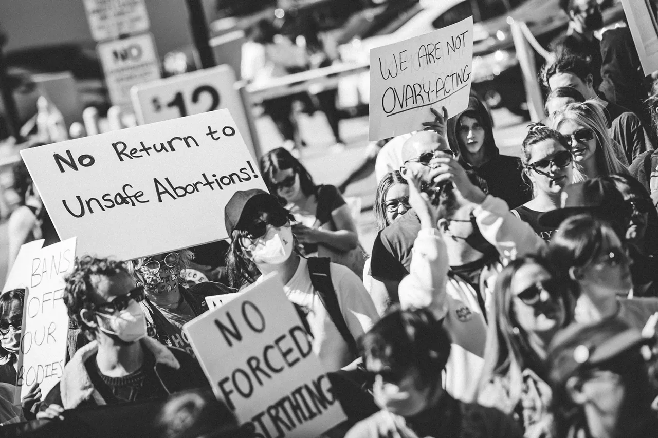Image: Everyone we saw marching for reproductive rights in Detroit on Saturday