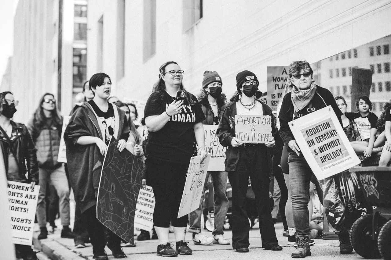 Image: Everyone we saw marching for reproductive rights in Detroit on Saturday