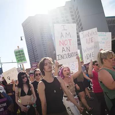 Image: Everyone we saw marching in Detroit for reproductive rights after 'Roe v. Wade' was overturned on Friday