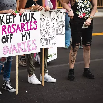 Image: Everyone we saw marching in Detroit for reproductive rights after 'Roe v. Wade' was overturned on Friday