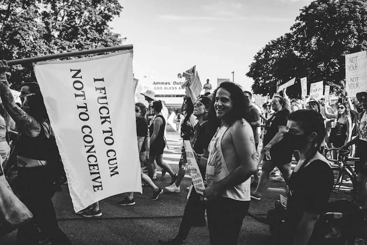 Image: Everyone we saw marching in Detroit for reproductive rights after 'Roe v. Wade' was overturned on Friday