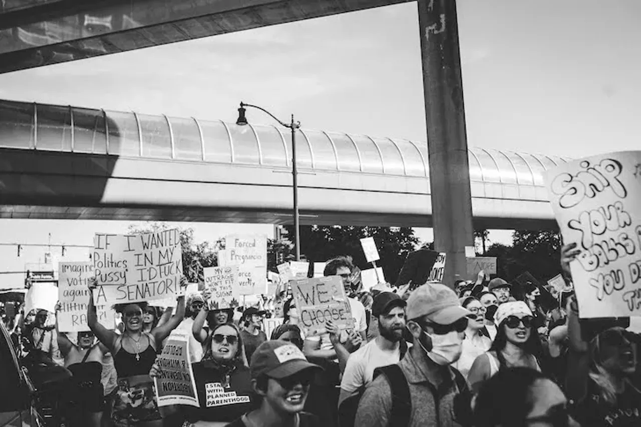 Image: Everyone we saw marching in Detroit for reproductive rights after 'Roe v. Wade' was overturned on Friday