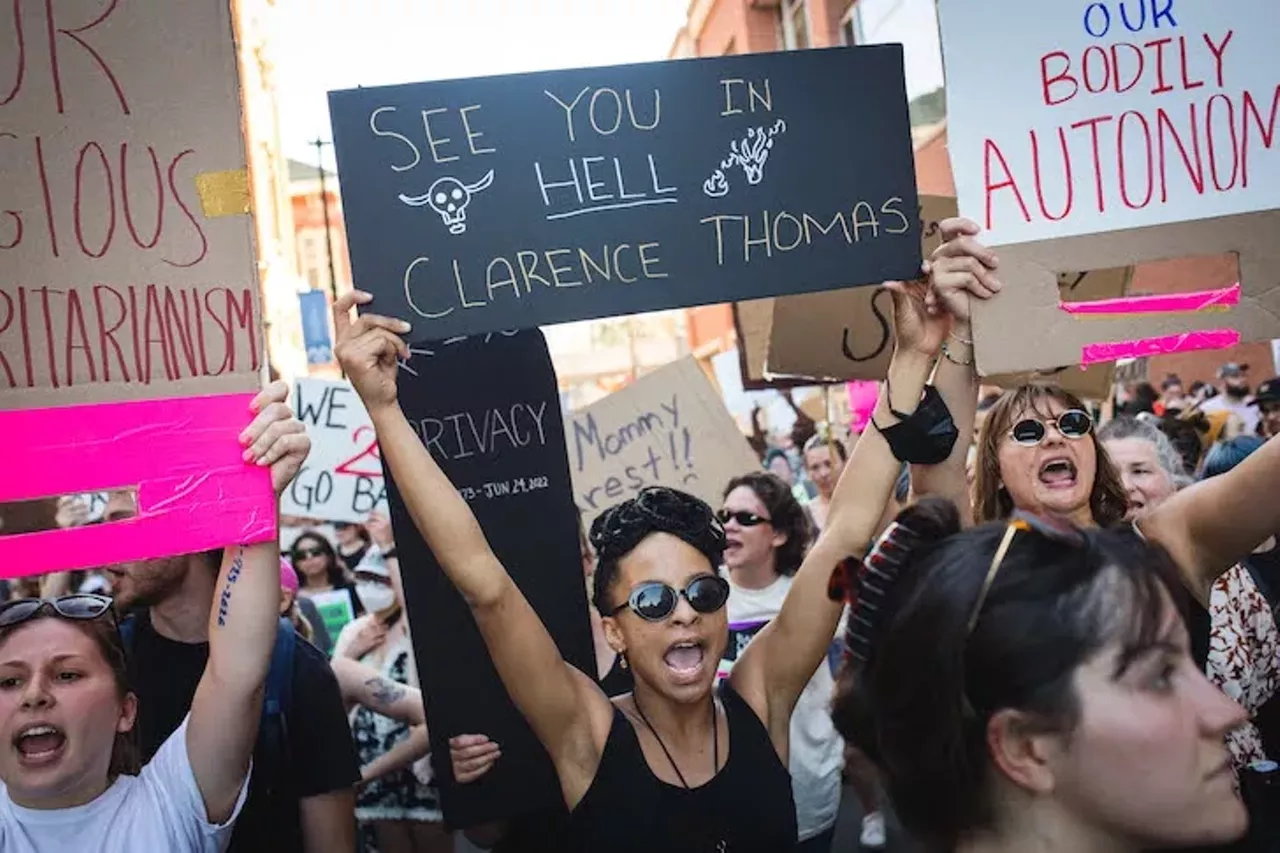 Image: Everyone we saw marching in Detroit for reproductive rights after 'Roe v. Wade' was overturned on Friday