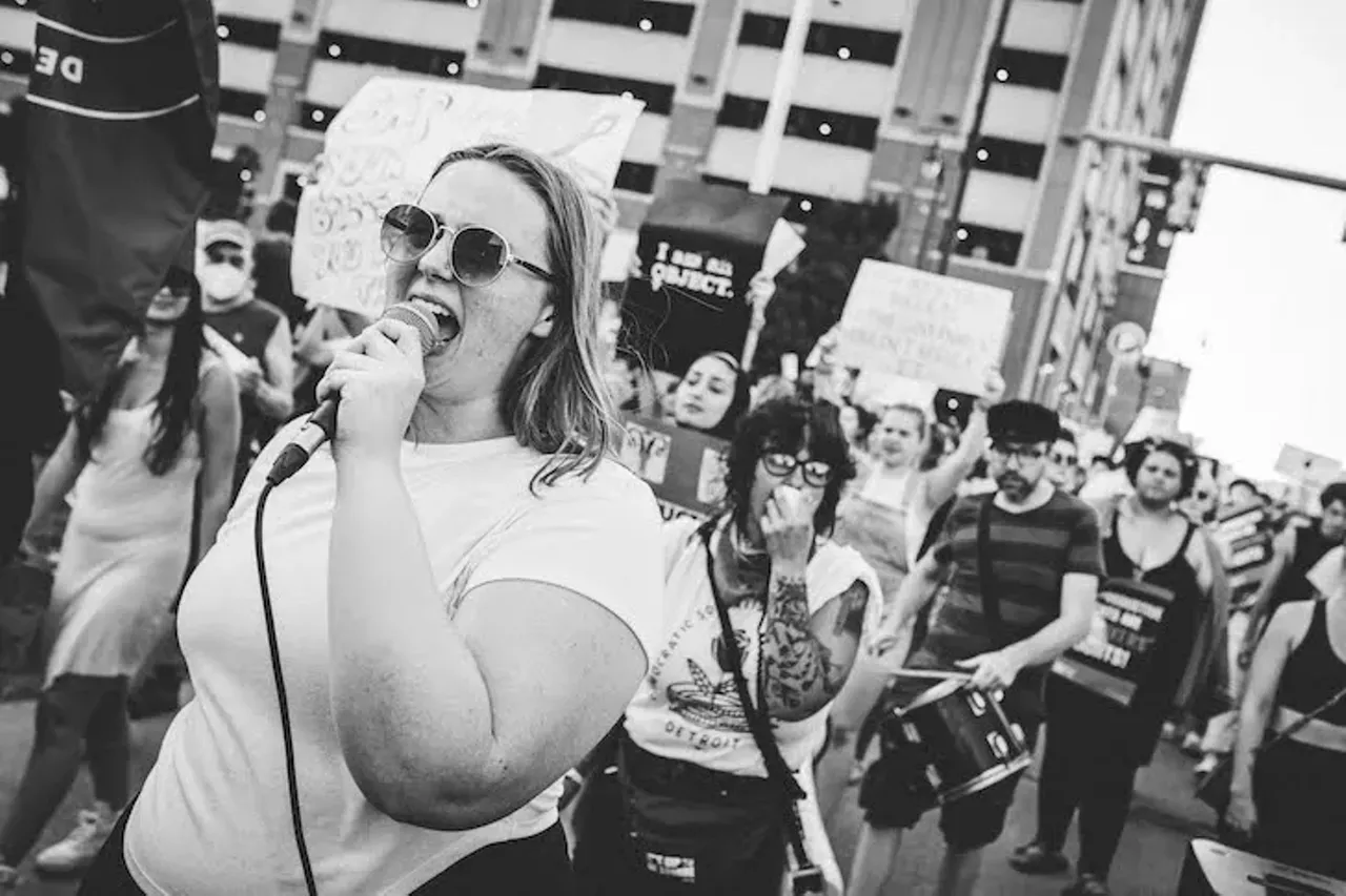 Image: Everyone we saw marching in Detroit for reproductive rights after 'Roe v. Wade' was overturned on Friday