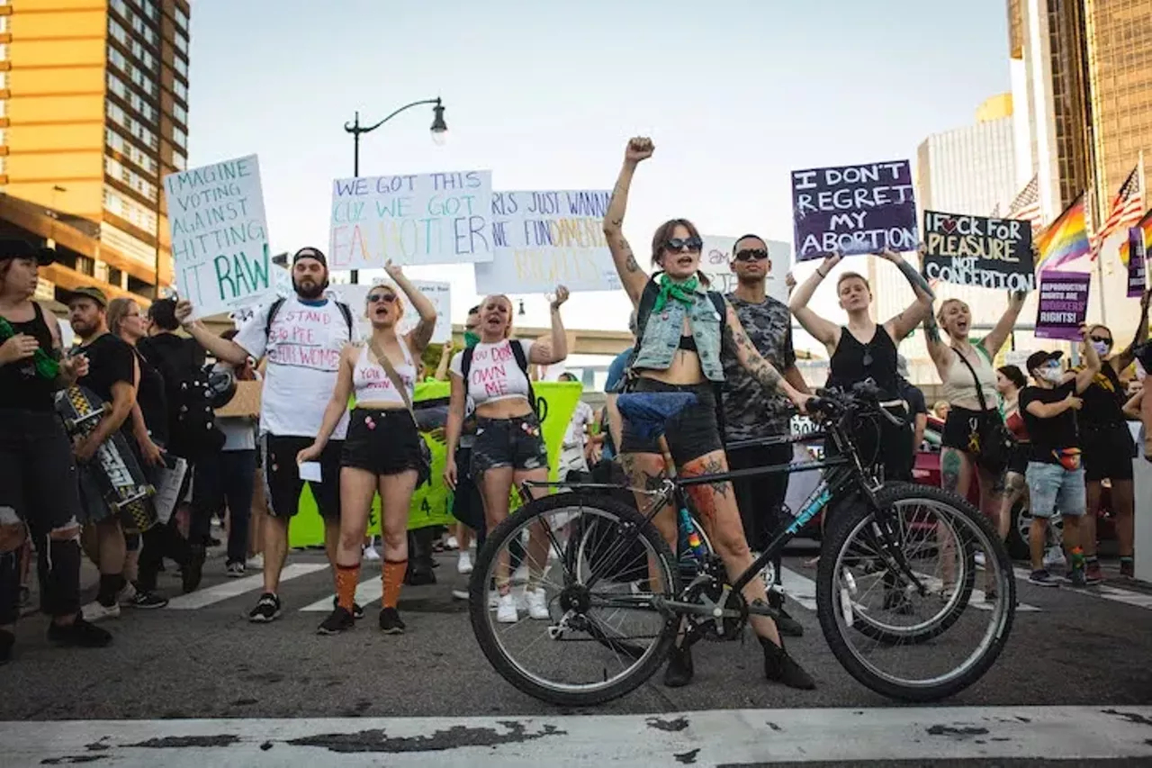 Image: Everyone we saw marching in Detroit for reproductive rights after 'Roe v. Wade' was overturned on Friday