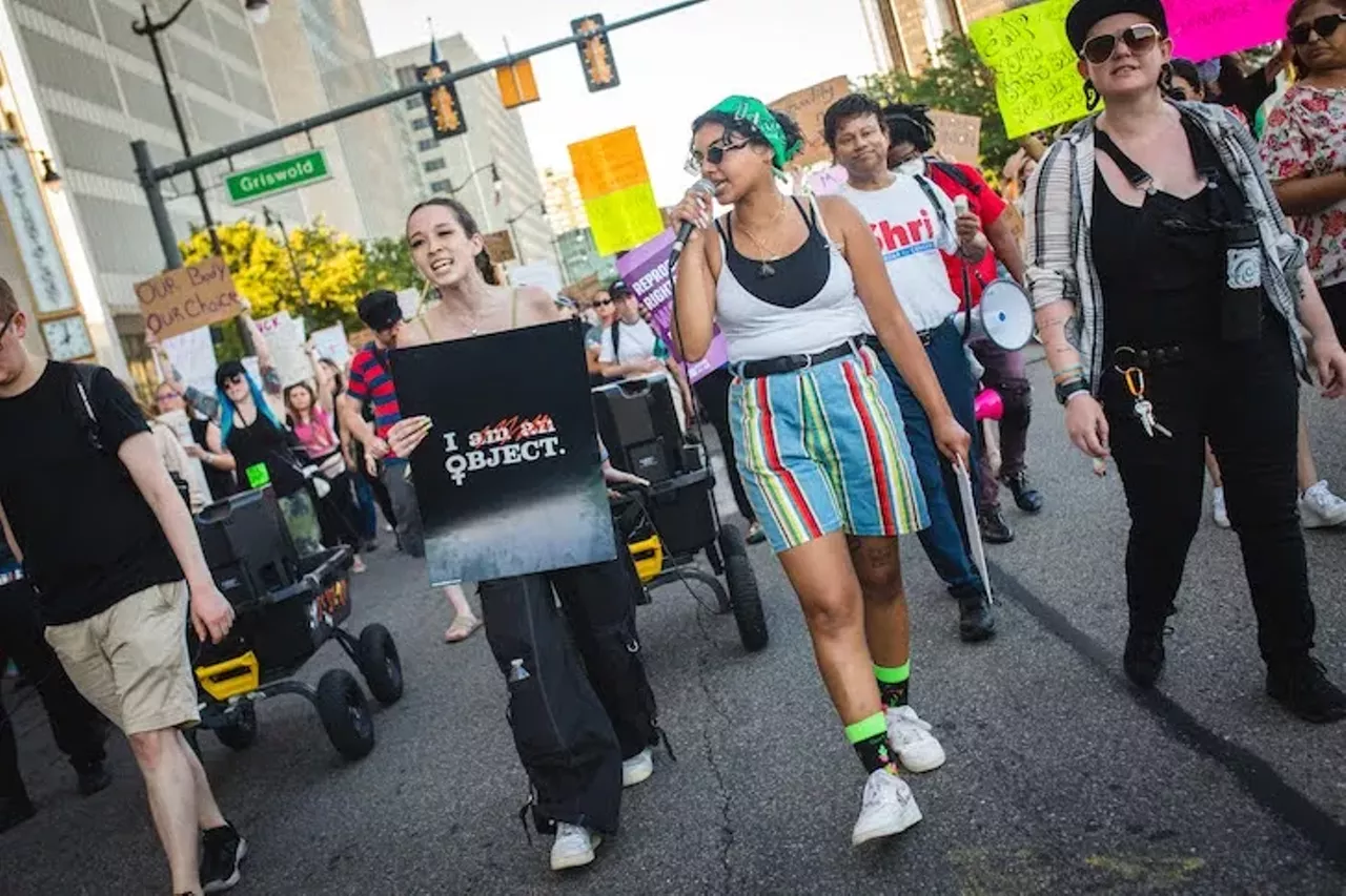 Image: Everyone we saw marching in Detroit for reproductive rights after 'Roe v. Wade' was overturned on Friday