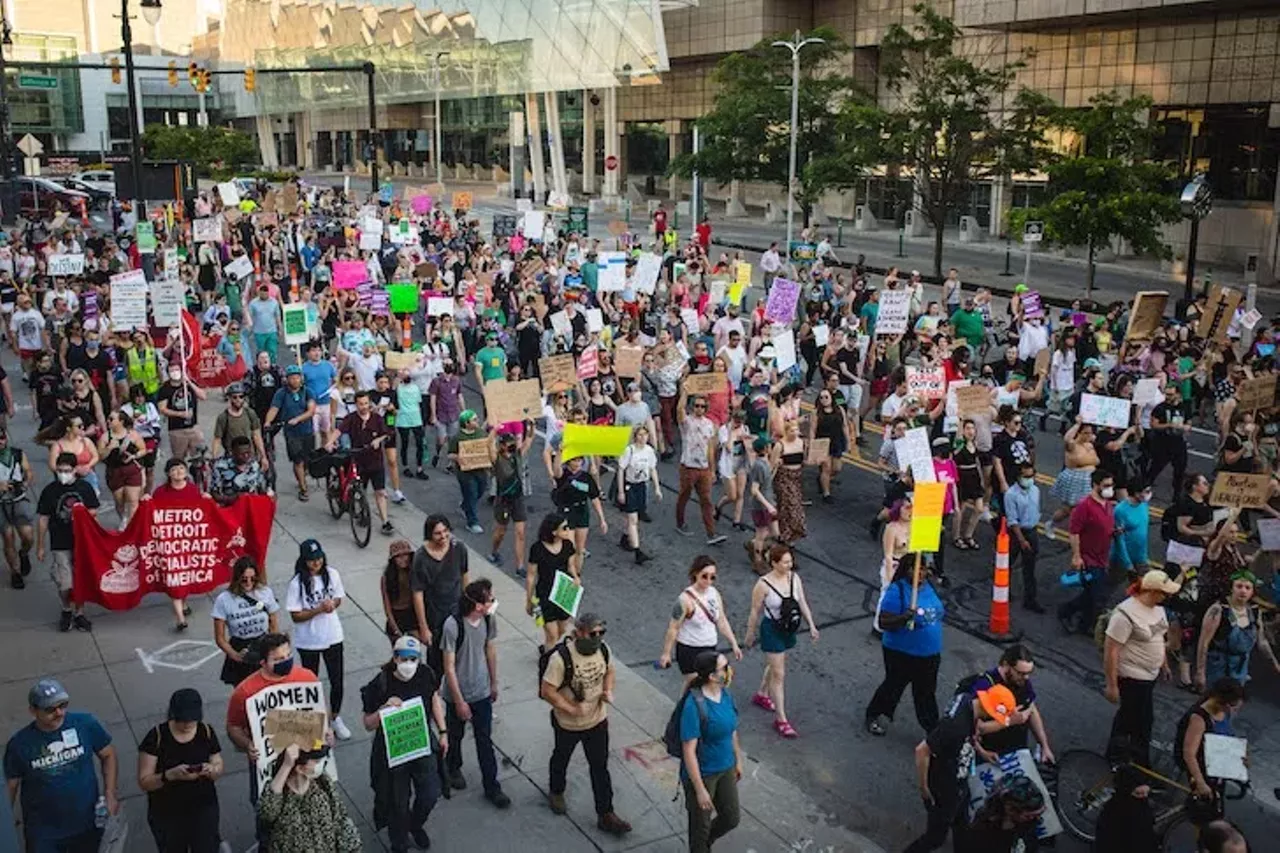 Image: Everyone we saw marching in Detroit for reproductive rights after 'Roe v. Wade' was overturned on Friday