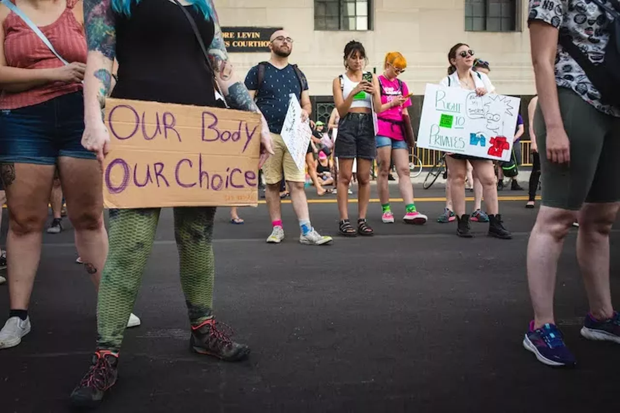 Image: Everyone we saw marching in Detroit for reproductive rights after 'Roe v. Wade' was overturned on Friday