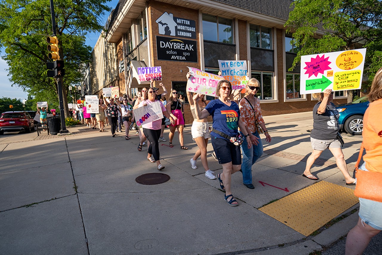 Everyone we saw rallying at the Downriver Rally for Bodily Autonomy in Wyandotte