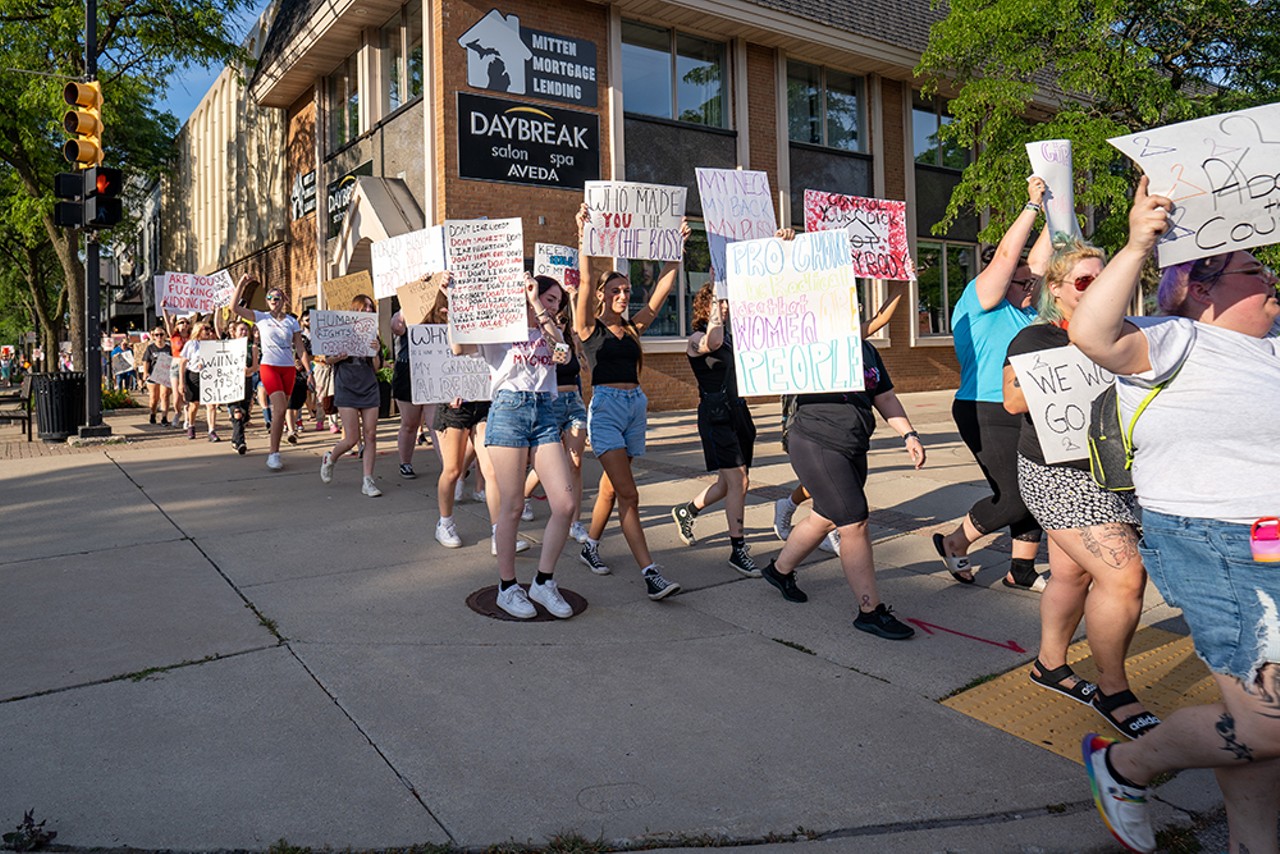 Everyone we saw rallying at the Downriver Rally for Bodily Autonomy in Wyandotte