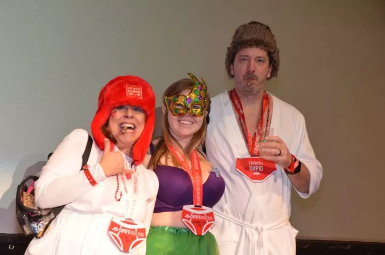 Image: Everyone who came out for a 'brief' jog at the Detroit Cupid Run