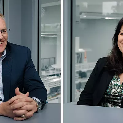 Former cops Todd Welch, left, and Dr. Michele Glinn have been banned from Michigan’s cannabis industry for numerous alleged violations.