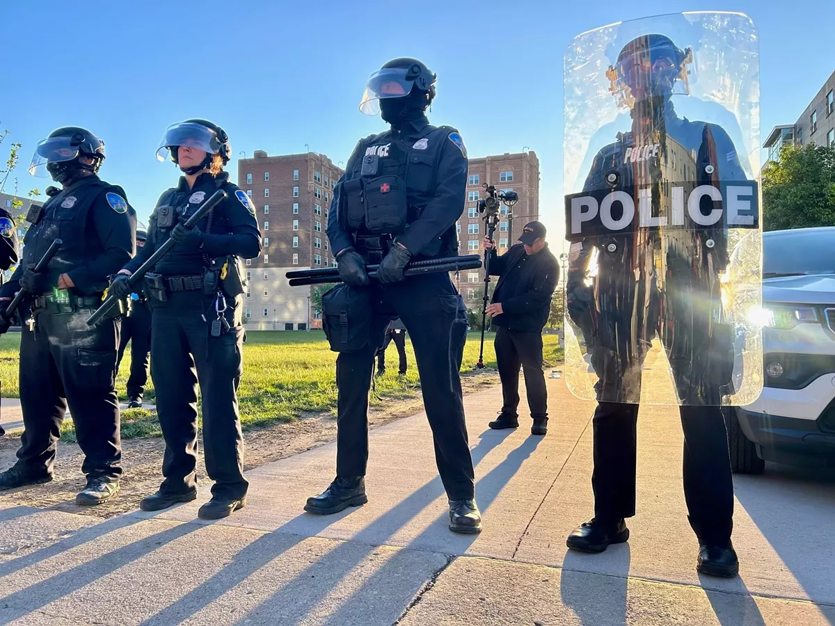 Image: Wayne State University police arrested nearly a dozen pro-Palestinian activists on May 30.