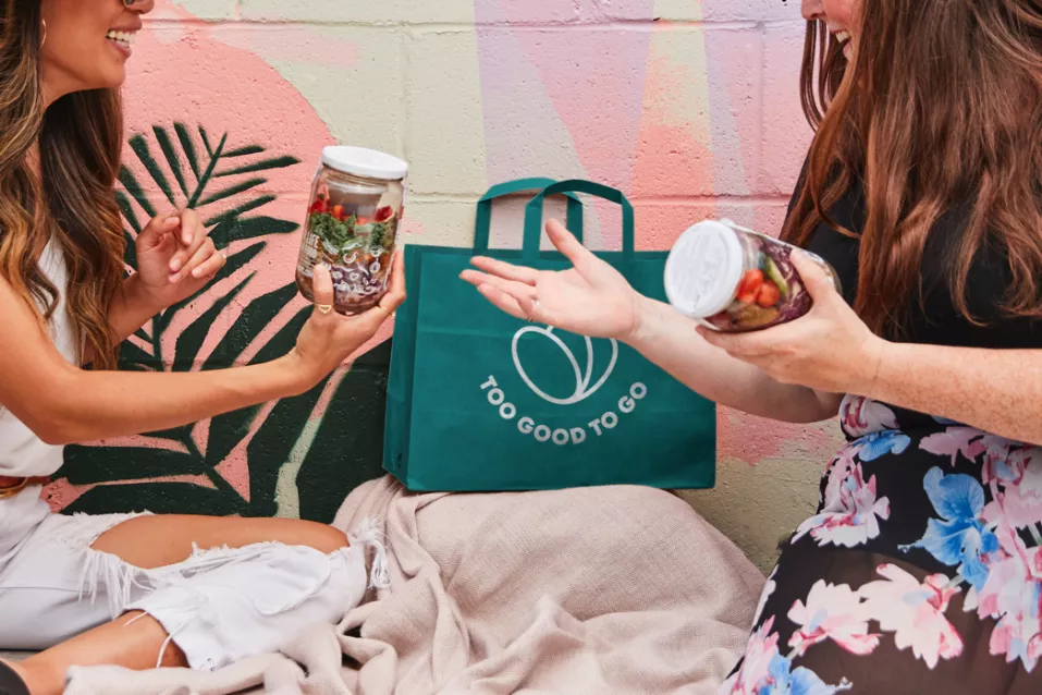 Too Good To Go allows customers to buy “Surprise Bags” of food from local businesses at reduced prices.