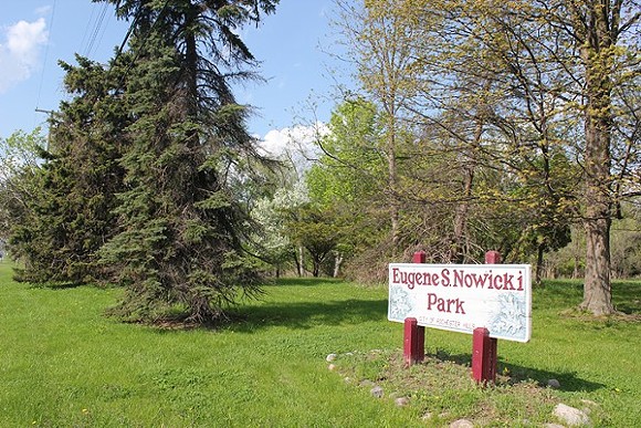 Eugene S. Nowicki Park is one of three pieces of land owned by Rochester Hills, which leased mineral rights of the property to an oil and gas exploration company last year. - Don't Drill the Hills
