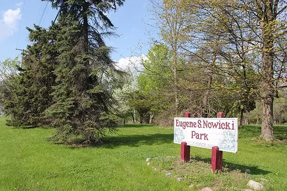 Eugene S. Nowicki Park is one of three pieces of land owned by Rochester Hills, which leased mineral rights of the property to an oil and gas exploration company last year. - Don't Drill the Hills