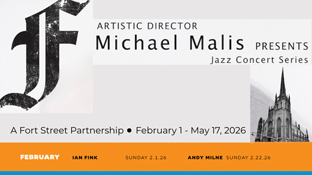 Image: Fort Street Church & Artistic Director Michael Malis Present: Jazz Concert Series