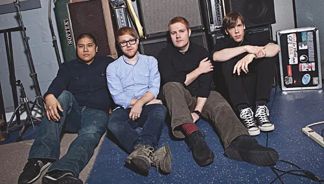 Four dudes in a band. Destroy This Place (from l.): Busque, Allen, Sommer and Nelson.