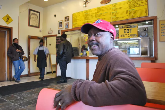 George Lyles inside his Turkey Grill restaurant. - Photo: Detroitblogger John
