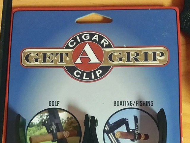 Get a Grip cigar clip attaches to just about anything