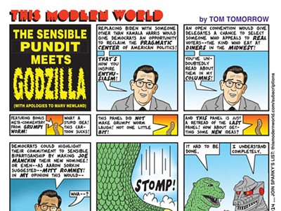 Godzilla meets the sensible pundit