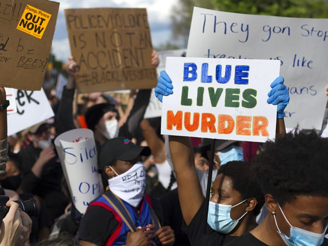A recent protest against police brutality in Detroit.