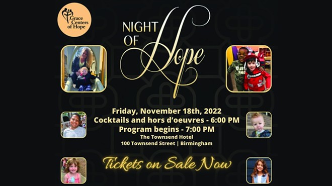 GRACE CENTERS OF HOPE HOSTS ANNUAL ‘NIGHT OF HOPE’ GALA, NOVEMBER 18
