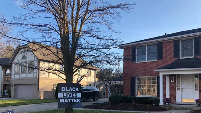 Grosse Pointe Shores tickets man for Black Lives Matter sign, claiming it's too big