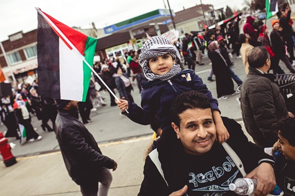 Hamtramck marches for Palestine, demanding ceasefire