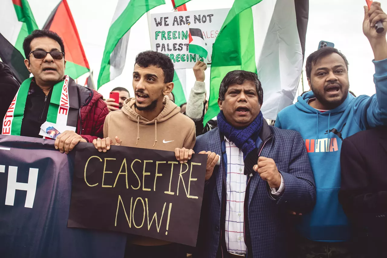 Image: Hamtramck marches for Palestine, demanding ceasefire