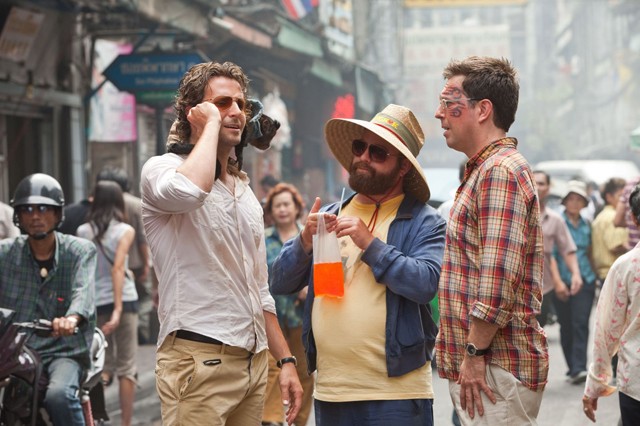 Hangover from The Hangover: Cooper, Galifianakis and Helms in The Hangover Part II�
