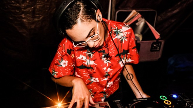 DJ Beige performs at Movement Festival on Sunday.
