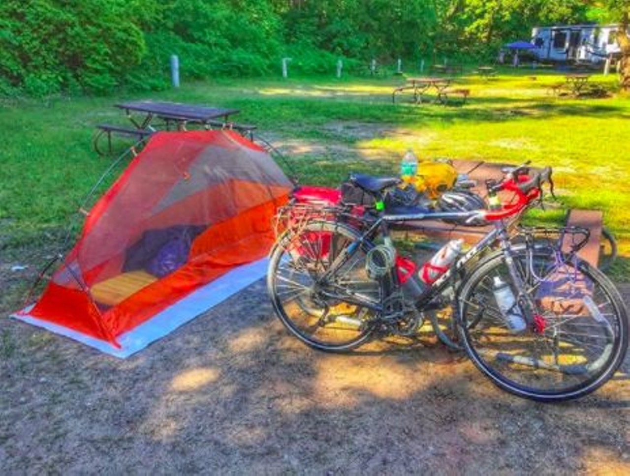 Weko Beach Campground
Bridgman, MI
Located along the shores of lake Michigan, this campsite has a lot to offer! The developed and undeveloped campgrounds both include access to clean bathrooms, outdoor grills, hot showers, concession stands and playgrounds.
Photo via Instagram user @nightmaretherustyrobot