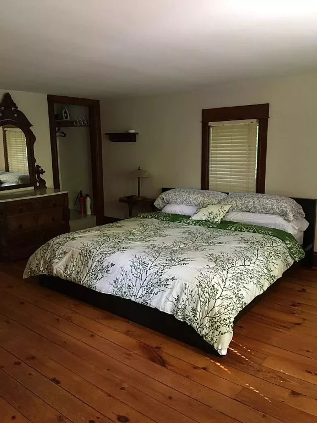 Benton HarborAvg. Nightly Rate: $307 Enjoy the comforts of staying in this truly original 19th century home. Each bedroom offers a new vantage point to relax in and check out the grounds surrounding the house. Take a walk on the half mile trail that starts and ends right in the front yard near the house for easy access. Perfect for Cross Country skiers in the winter, or for an evening stroll in the summer. This is a chance to stay in a lovingly restored historical house. This house is referenced in the Berrien bicentennial as the Dickinson farm and is where the first automobile of the area resided.