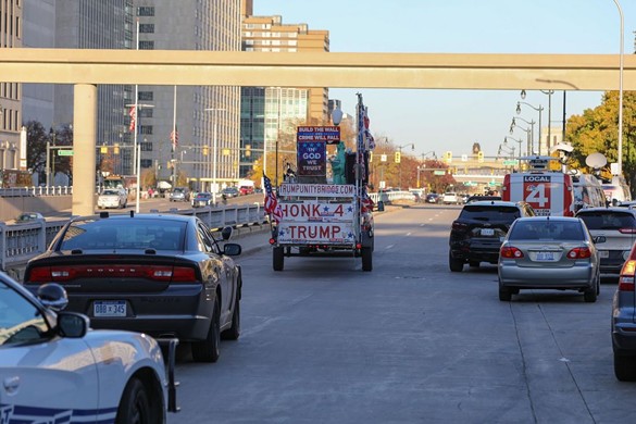 Here's what we saw when a bunch of Trump supporters swarmed Detroit's TCF Center
