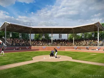 Rendering of a renovated Hamtramck Stadium.