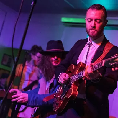 Image: FRIDAY, DECEMBER 16, 2022 AT 7 PM: Holiday Rock Show featuring Ronny Tibbs & the 305’s - The High Strung - Aaron Jonah Lewis