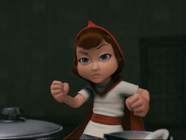 Red (Hayden Panettiere) fights you for your tolerance in Hoodwinked Too.