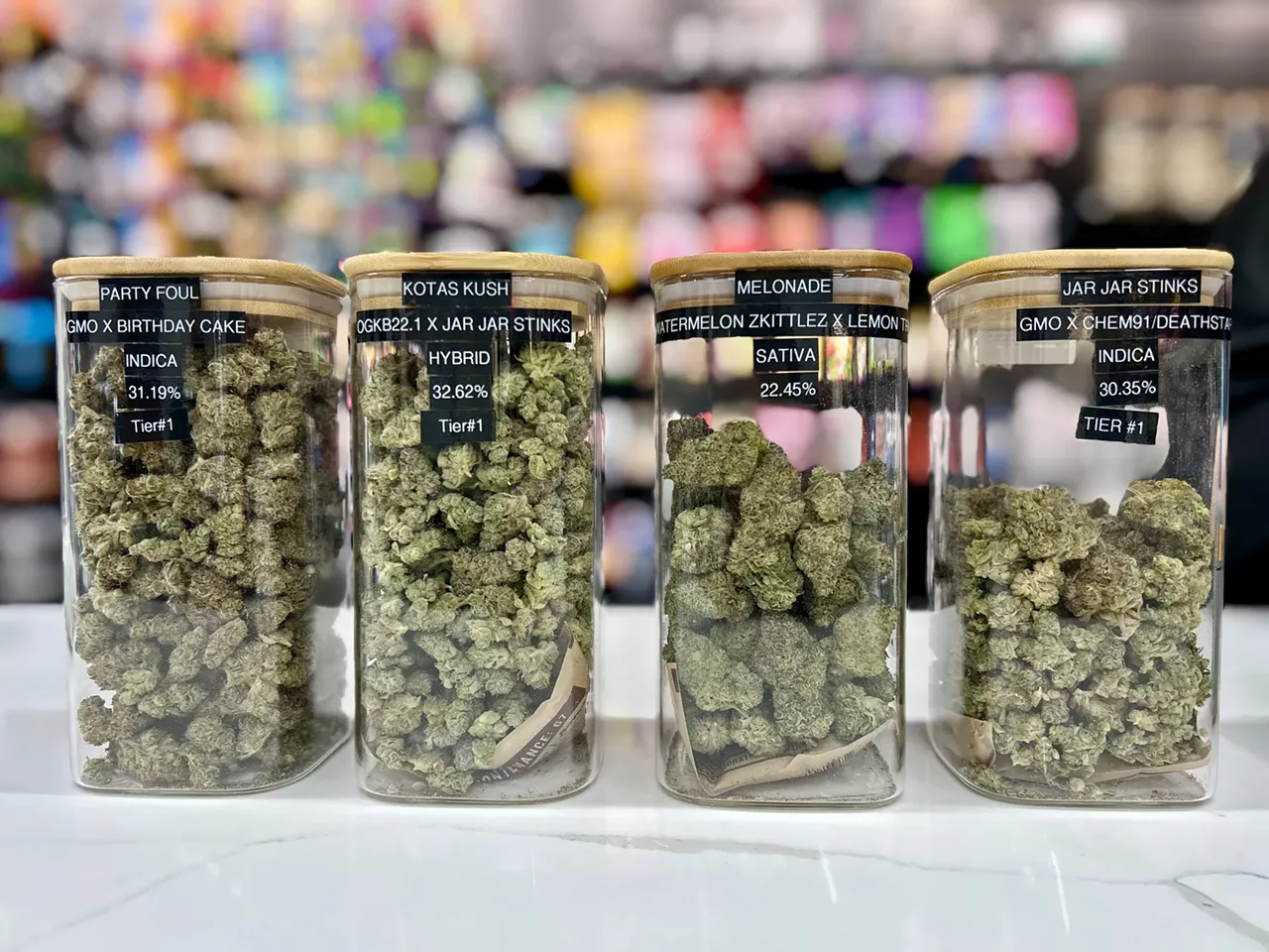 Mi Loud’s flower is available in jars and the deli, like this one at Supergood in Detroit.
