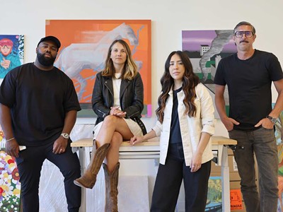 The ArtClvb team, from left: Justin Norman, Dorota Coy, Kara Barnes, Steve Coy.