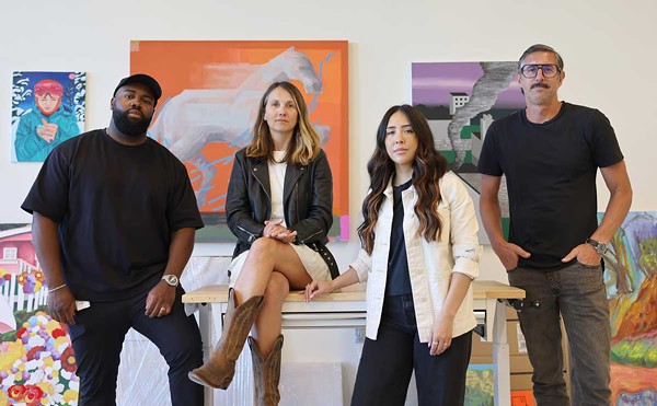 The ArtClvb team, from left: Justin Norman, Dorota Coy, Kara Barnes, Steve Coy.