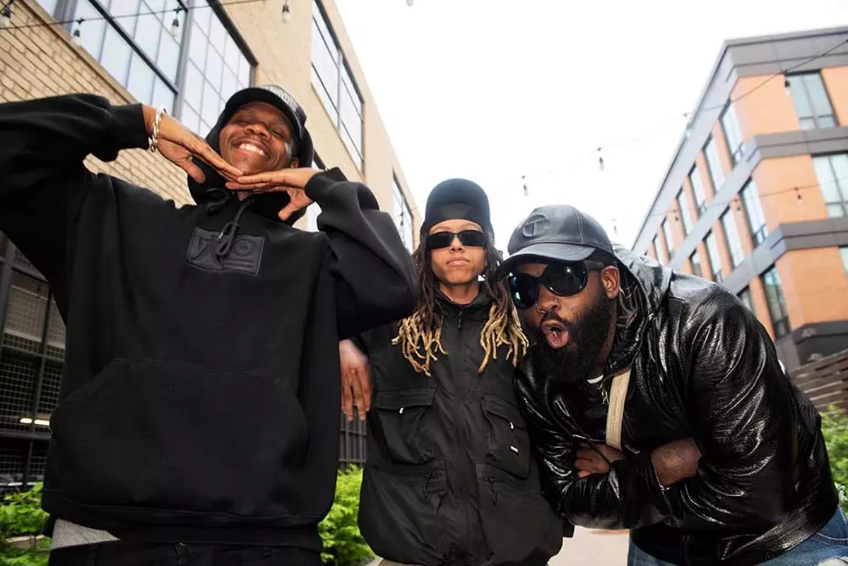 Image: From left: King Milo, 47Chops, and Milf Melly are HiTech.