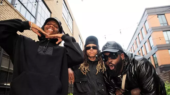 From left: King Milo, 47Chops, and Milf Melly are HiTech.