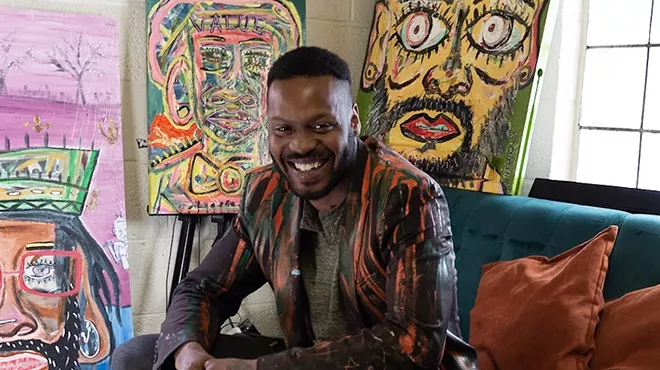 Keto Green in his studio.