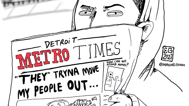 Image: Illustrator ‘Darklord’ Escada Gordon nails satire with comics about life in Detroit