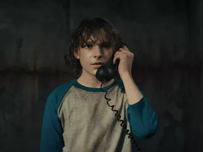 Mason Thames plays Finn in The Black Phone.