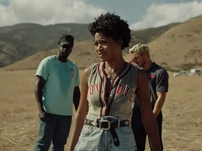 Daniel Kaluuya, Keke Palmer, and Brandon Perea in Nope.