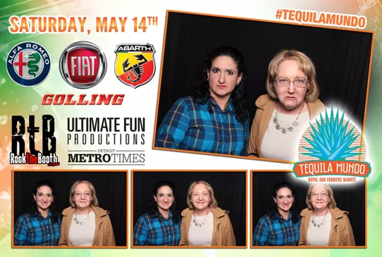 Image: Inside the photo booth at Tequila Mundo