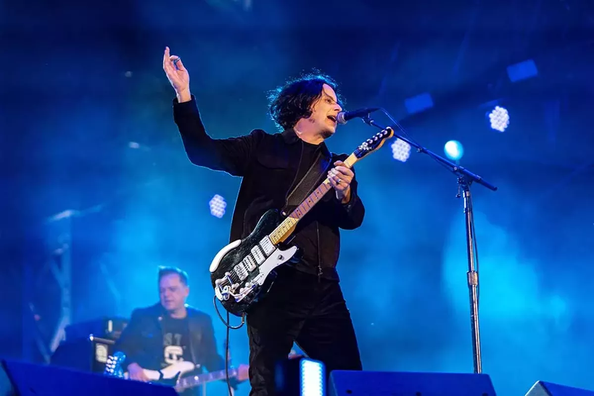 Image: Jack White performs at a concert to celebrate Ford Motor Co.’s rehab of the historic Michigan Central Station.